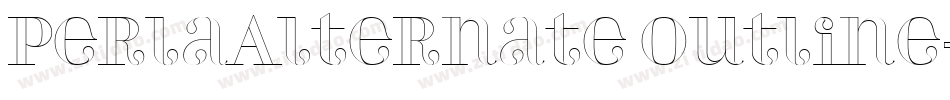 PerlaAlternate Outline字体转换